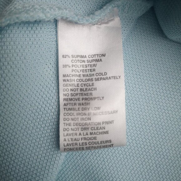 Tommy Bahama Men's Size Large Tall Light Blue Straight Fit Sailfish Logo Polo - Picture 5 of 9